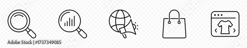 click and collect order, icon, delivery truck, delivery services steps, receive order in pick up point, e-commerce business concept, vector illustration
