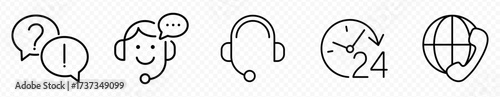 chat message icon set, Chat speech bubble, Social media message. Vector illustration
