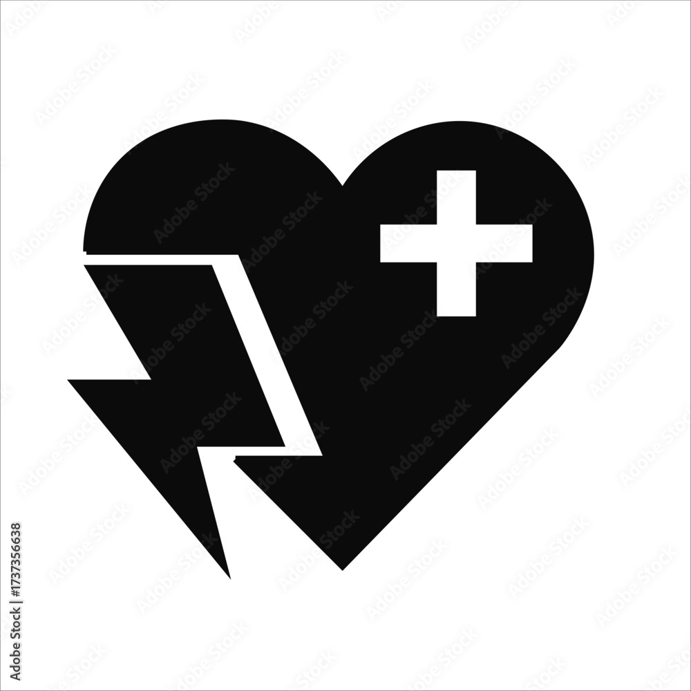 Obraz premium AED icons. simple solid vector