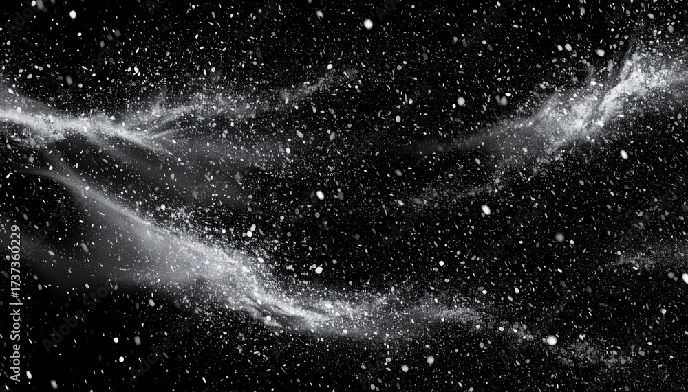 Obraz premium Swirling Snowstorm Overlay Design