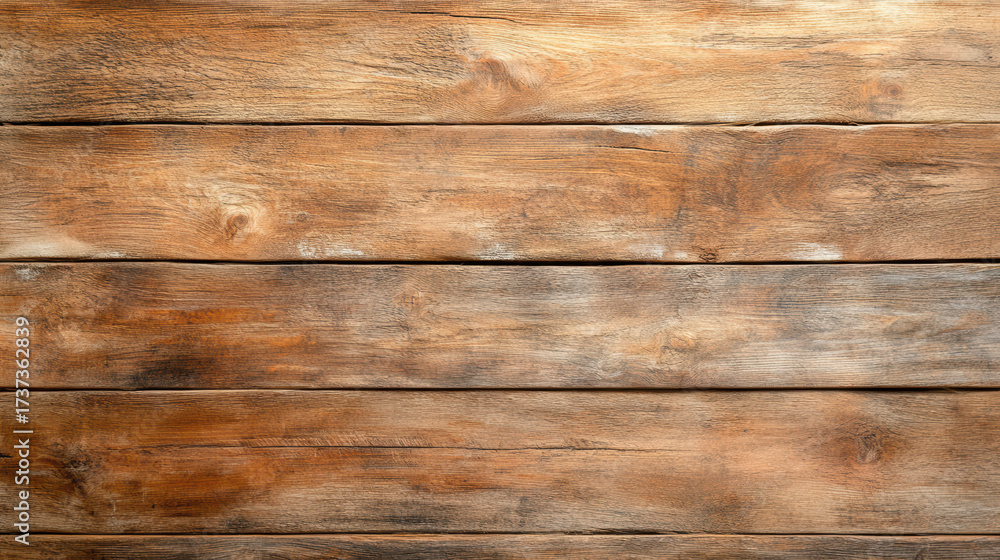 Obraz premium Rustic wooden planks with natural grain create warm and inviting atmosphere