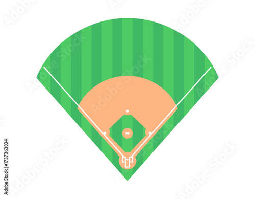 Isolated Baseball Field