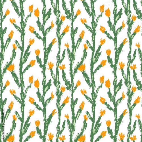 seamless background with flowers