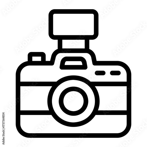 action camera Line Icon