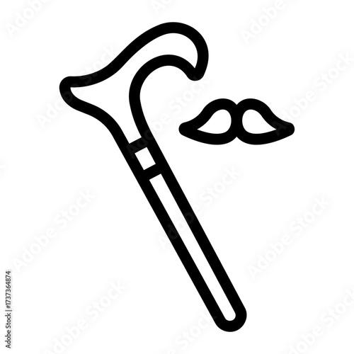 cane Line Icon