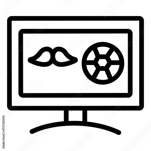 televisi Line Icon