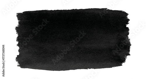 Black Ink Brush Stroke Texture Background