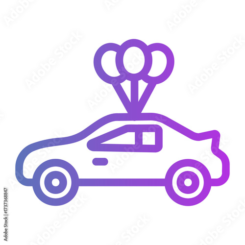 car Gradient icon