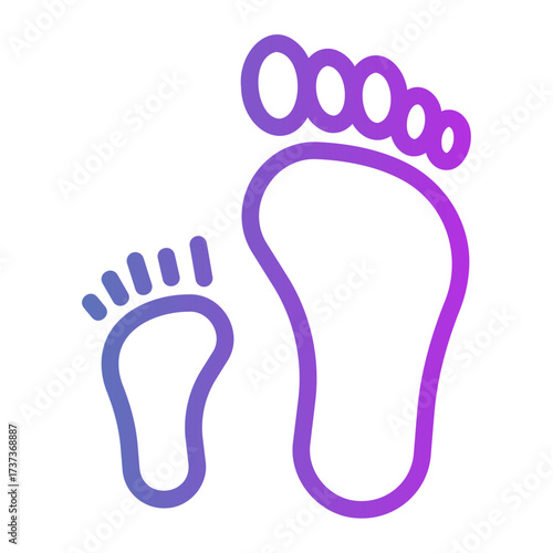 footprint Gradient icon