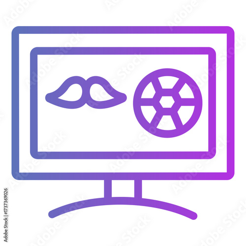 televisi Gradient icon