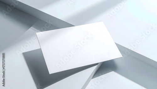 Floating Business Card Mockup