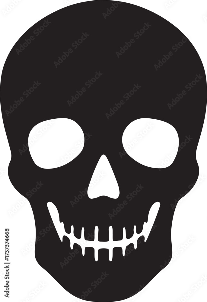 Fototapeta premium human skull vector illustration