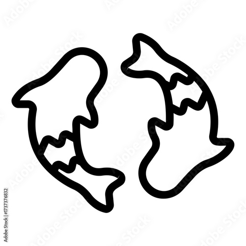 koi Line Icon