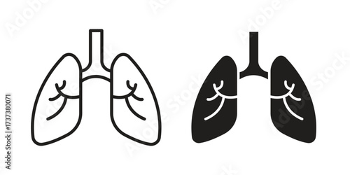 Asthma icon vector sign symbol