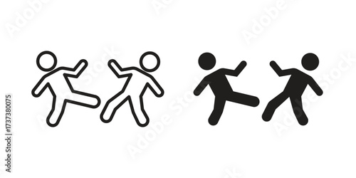 Assault icon vector sign symbol