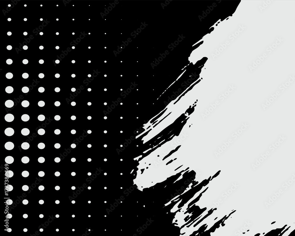 Naklejka premium Dots halftone pattern gradient grunge texture background. Dots pop art comics sport style vector illustration.