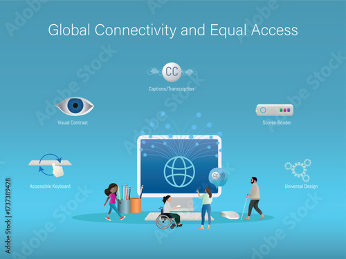 Global connectivity ensuring equal access through digital accessibility