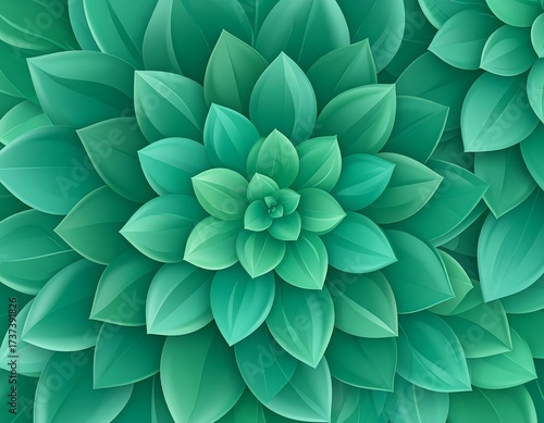 Closeup of Vibrant Green Succulent Plant.