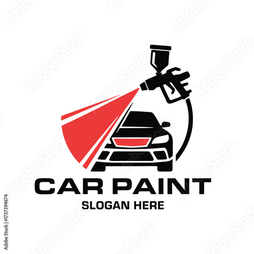 Car Paint and Detailing Logo Design Template.