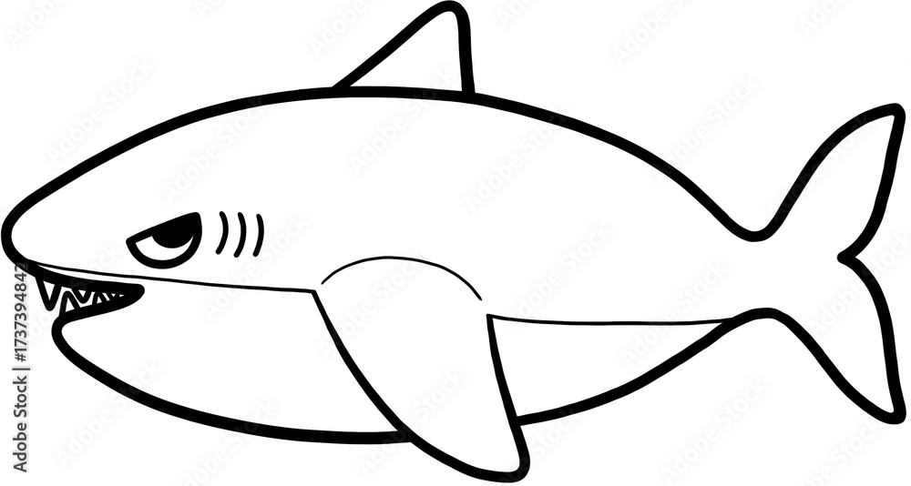 Fototapeta premium Shark characters