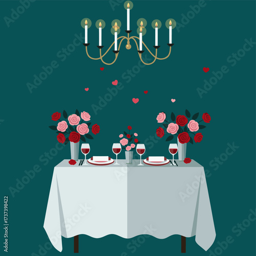 Romantic Dinner Setting
