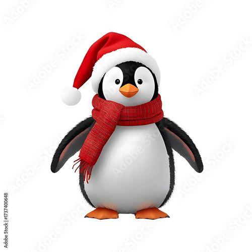 3D Penguin Christmas 