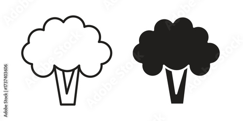 Cauliflower icon vector sign symbol