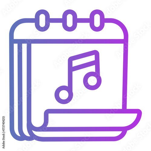 calender Gradient icon