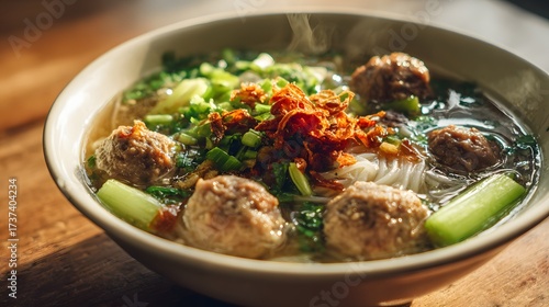 Vibrant Dishes: Rendang, Satay, Nasi Tumpeng & Soto ,bakso