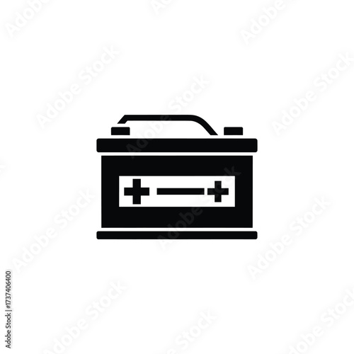 Car Battery on Transparent Background, Automotive Power Source, Isolated Object
