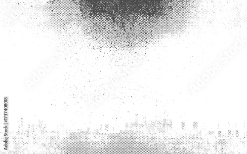 Dynamic grunge photocopy texture, edgy print art abstract background.Abstract grayscale texture background mottled black white gray distressed grunge pattern overlay design element. halftone dots abst