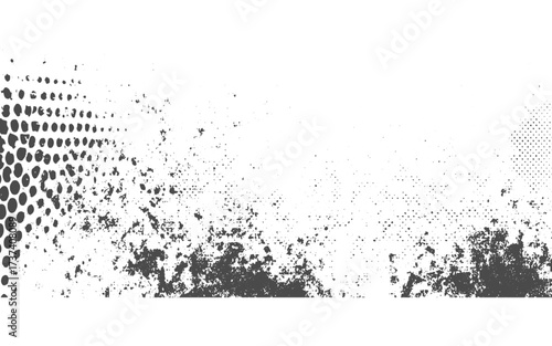 Explore urban vibes with a subtle halftone grunge.Dots pop art comics sport style vector illustration halftone. modern.white concrete wall texture background
