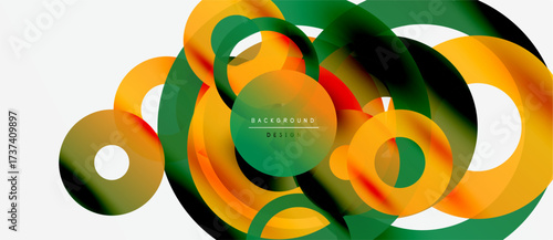 Abstract colorful lines, overlapping shapes create dynamic composition. Modern design elements, gradients present visual interest.
