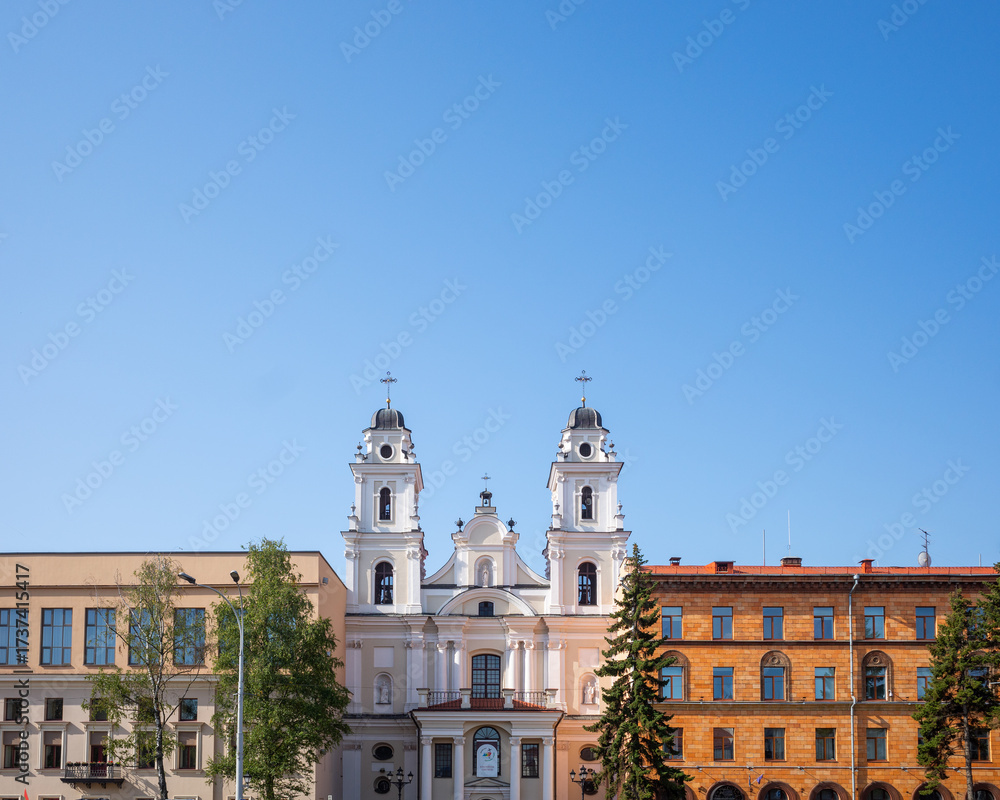Obraz premium Catholic Cathedral in the Vilna Baroque style, the main Catholic church in Minsk