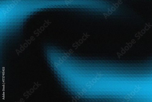 Abstract blue and black swirls of light
