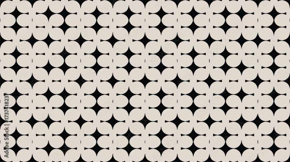 Naklejka premium Vector art of beige petal pattern on creates a visually appealing design
