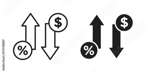 Commission icon vector sign symbol