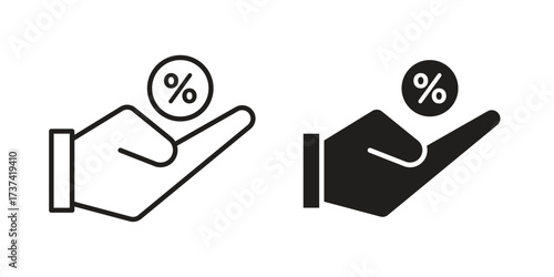 Commission icon vector sign symbol