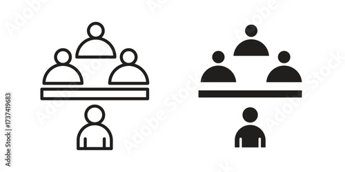 Committee icon vector sign symbol