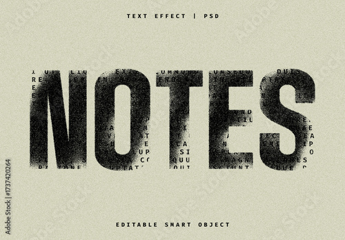 Invert Printed Halftone Text Effect