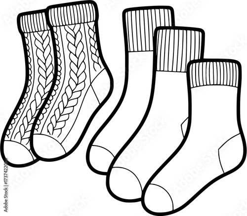 Find warm socks for winter days: comfortable socks, knitted socks, wool socks, cotton socks
