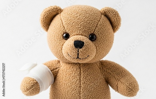 Teddy Bear with Bandage on Arm