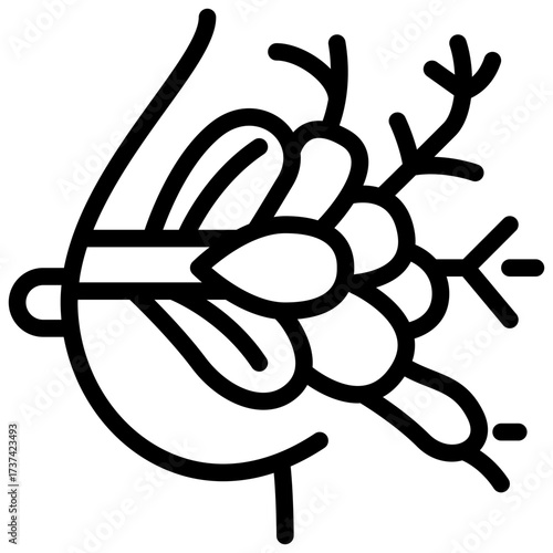 Mammary gland icon womans breast icon depicting mammary glands for healthcare and anatomy design.