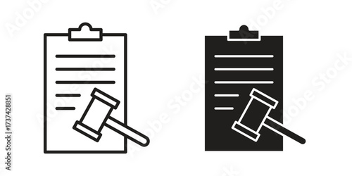 Corporative law icon vector sign symbol