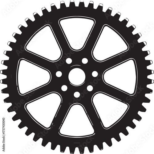 gear wheels isolated on a white background