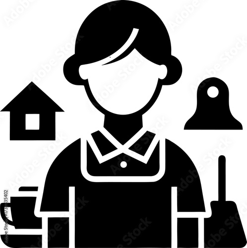 homemaker silhouette black icon