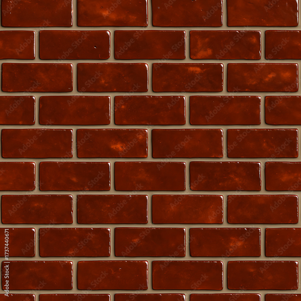 Obraz premium Seamless Rust Red Brick Wall Texture | Classic Industrial Background