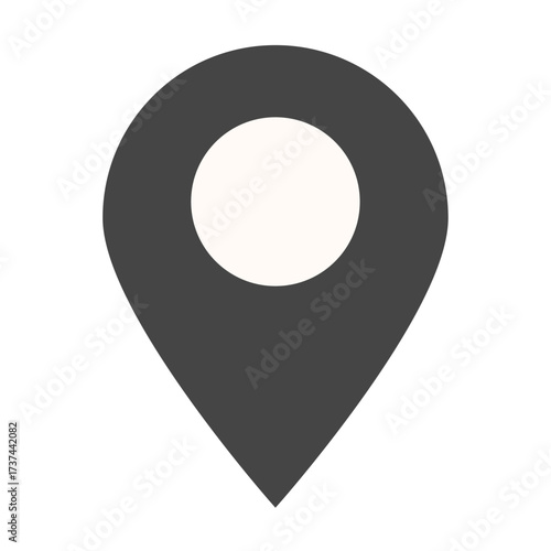 場所を示す位置アイコン風のイラスト素材