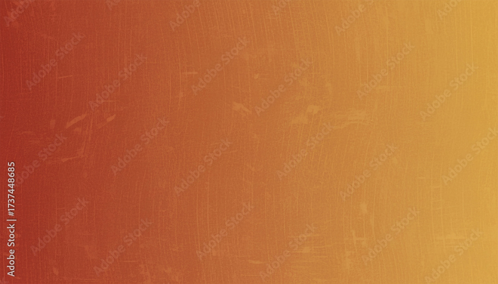 Fototapeta premium Warm Earthy Gradient: Terracotta to Goldenrod with Rustic Organic Grain Texture