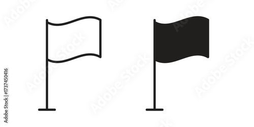 Flag icon vector sign symbol